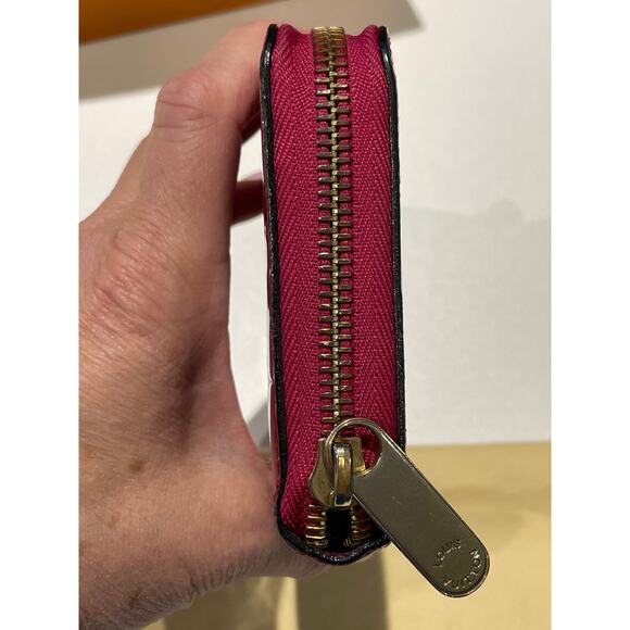 Louis Vuitton Monogram Vernis Zippy Wallet Pink Patent Leather Gold Hardware - Picture 4 of 11